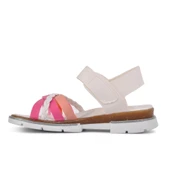 Aspor Beyaz Pembe Ortopedik Kız Çocuk Sandalet thumbnail 2