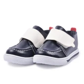 Aspor Lacivert Beyaz Suni Deri Bebek Günlük Ayakkabı - 4