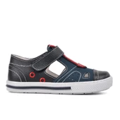 Aspor Lacivert Kırmızı Comfort Erkek Çocuk Düz Sandalet - 1