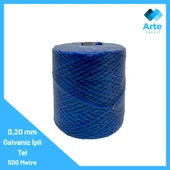 Elektrikli Çit 0,20mm Galvaniz İpli Tel 500 Metre – Hafif, Esnek ve Uygun Maliyetli Koruma - 1