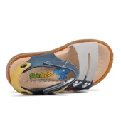 Aspor Lacivert Hardal Comfort Erkek Çocuk Düz Sandalet - 4