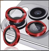 16 Pro Max/15 pro max/14 pro max/16Pro/15 Pro/14 Pro KIRMIZI Kamera lens koruyucu - 1