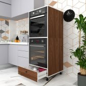 Kenzlife fırın dolabı naime cvz 145*60*56 mutfak çekmeceli ayaklı banyo kiler ofis thumbnail 1