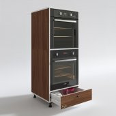 Kenzlife fırın dolabı naime cvz 145*60*56 mutfak çekmeceli ayaklı banyo kiler ofis thumbnail 2