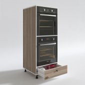 Kenzlife fırın dolabı naime crd 145*60*56 mutfak çekmeceli ayaklı banyo kiler ofis - 2