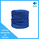 Elektrikli Çit 0,40mm Galvaniz İpli Tel 500 Metre – Esnek, Hafif ve Dayanıklı Yapı - 1