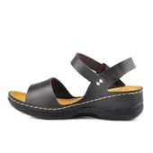 Aspor Siyah Kadın Düz Sandalet - 2