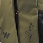Walkway Haki Yeşil Tekstil Unisex Sırt Çantası Sırt Çantası - 2