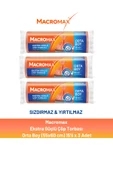 Macromax Ekstra Güçlü Çöp Torbası Orta Boy 15'li x 3 Adet - 1