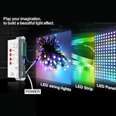 T1000S LED Piksel Kontrol Cihazı Düzenleme Yazılımı 2048 SD Kart kayıt DC 5-24V Işık aydınlatma 256MB Hafıza WS2811 RGB destekli - 7