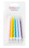 MUM PASTEL MAKARON SPIRAL RENGARENK 10 ADET - 1