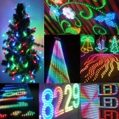 T1000S LED Piksel Kontrol Cihazı Düzenleme Yazılımı 2048 SD Kart kayıt DC 5-24V Işık aydınlatma 256MB Hafıza WS2811 RGB destekli - 2