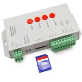 T1000S LED Piksel Kontrol Cihazı Düzenleme Yazılımı 2048 SD Kart kayıt DC 5-24V Işık aydınlatma 256MB Hafıza WS2811 RGB destekli - 3