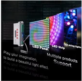 T1000S LED Piksel Kontrol Cihazı Düzenleme Yazılımı 2048 SD Kart kayıt DC 5-24V Işık aydınlatma 256MB Hafıza WS2811 RGB destekli - 6