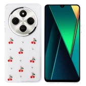 Xiaomi Redmi 14C 4G Kılıf Airbag Tasarımlı Simli Şeffaf Zore Kutup Kapak - 1