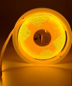 12V COB Şerit Led Amber Işık  - Metrede 360 Led - 5 Metre - 3