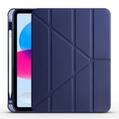 Apple iPad 11.Nesil 2025 Kılıf Zore Tri Folding Kalem Bölmeli Standlı Kılıf thumbnail 6