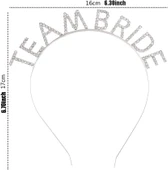 Gümüş Kaplama Kristal Taşlı Team Bride Taç 16x17 cm thumbnail 2