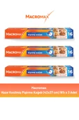 Macromax Hazır Kesilmiş Yağlı Pişirme Kağıdı 16'lı x 3 Adet - 1
