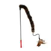 Gigwi Feather Teaser Kuyruklu Doğal Tüylü Kedi Oltası 53 Cm - 2