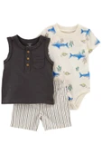 Carters Renkli Erkek Bebek Alt Üst Set 1P282710R - 1