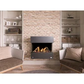 Revega H75AB Uzaktan Kumandalı Hermetik Doğalgaz Soba Şömine Dekoratif Gerçek Alevli Soba - 1