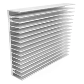 10cm x 10cm x 1.8cm Alüminyum Metal Soğutucu Blok  Radyatör Amfi Led Entegre Transistor Vga Ram Memory Cpu Gpu Peltier Isı Düşürücü thumbnail 6