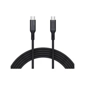 Aukey CB-MCC102-BK 100W Naylon Örgülü 5A 480Mbps Type-C Type-C LCD Ekranlı Kablo 1.8M - 1