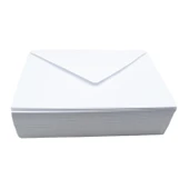 Oyal Davetiye Zarfı Beyaz 1.Kalite Hamur 13x18 cm 70 gr 1000 Adet (1 Koli) - 4