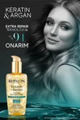Bioxcin Keratin & Argan Onarıcı Şampuan300 Ml + Kertin Argan Saç Bakım Yağı - 3