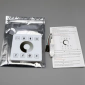 Tek renk piksel Şerit kontrol cihazı dokunmatik panel kablosuz anahtar uzaktan kumanda 15metre beyaz KTF-PC028 4 kanal 12/24V - 6