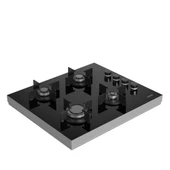 Altus AL 89 GBD Set Üstü Ocak Cam Siyah (Doğalgazlı) - 1