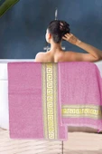 2 Parça Banyo Havlu Seti Helen %100 Pamuklu 70x140 cm - 1