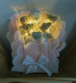 Sole Sevgiliye; Led Peri Işıklı Premium Giysili Yumoş Peluş Ayıcık Buketi - 4