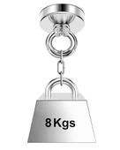 Knd16 Mıknatıs 8kg N52 Halka Askı Taşıyıcı Çekici Super Güçlü Neodyum Dolap Ofis Ev Hobi Oyuncak İnşaat Endüstriyel - 7