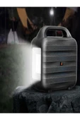 ULTRATEKNO KTF-1769 Mikrofon LED Ampul ve Fenerli Bluetooth Hoparlör Güneş Panelli Powerbank Kamp Hoparlörü - 5