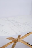 Bohem Metal Boyalı Mdf Lak Panel Yemek Masası 90x170 - 7