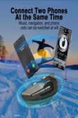 ULTRATEKNO Yeni Model Maxto MX2 Intercom Motosiklet Kask Hoparlörü Bluetooth Intercom Hi-Fi Ses IPX6 - 6
