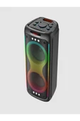 ULTRATEKNO BTS-1829 100W Karaoke Ses Sistemi 2x10 inç RGB Efektli Party Box Mikrofonlu Bluetooth Hoparlör - 7