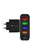 BAYINDIRELEKTRONİK Quick Charge 48W 4 USB + 18W Pd Çoklu Şarj Başlığı Type C Girişli Hızlı Şarj Adaptörü A501-1 - 8