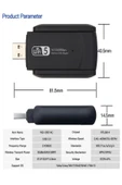 ULTRATEKNO Wi-Fi Adaptörü 802.11ac 1300Mbps Wireless Dual Band USB Adaptör 3.0 Wifi 5 Çift Anten - 4