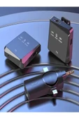 ULTRATEKNO 3.5mm Jack + Type-C + iPhone Girişli İkili Kablosuz Yaka Mikrofonu 3in1 Kamera PC Android iOS Uyumlu - 6