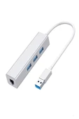 ULTRATEKNO 3 Bağlantı Usb3.0 To 3usb3.0 10/100 Mbps Ethernet Kablolu Çevirici - 6