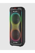 ULTRATEKNO BTS-1829 100W Karaoke Ses Sistemi 2x10 inç RGB Efektli Party Box Mikrofonlu Bluetooth Hoparlör - 8