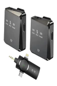 ULTRATEKNO 3.5mm Jack + Type-C + iPhone Girişli İkili Kablosuz Yaka Mikrofonu 3in1 Kamera PC Android iOS Uyumlu - 4
