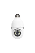 BiNtech Gece Görüşlü 360 Derece Led Işık 1080p Wifi Kamera Kablosuz Panoramik Ev Güvenlik Ampul Kamerası - 6