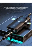 ULTRATEKNO 3.5mm Jack + Type-C + iPhone Girişli İkili Kablosuz Yaka Mikrofonu 3in1 Kamera PC Android iOS Uyumlu - 8