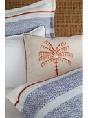 Apricitas Home Cali Indigo Çift Kişilik %100 Pamuk Nevresim Takımı ve Yatak Örtüsü Seti - 4