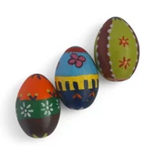 Paskalya Yumurtası El Boyama  3'lü Özel Tasarım 2 thumbnail 2