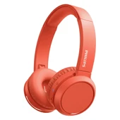 PHILIPS TAH4205RD/00, KIRMIZI, Bluetooth 5.0, Kablosuz, Bas Arttirma Dügmesi, Yastikli Kafa Bandi, 29saat Oynatma Süresi, 10mt Algilama Mesafesi, Microfonlu Kulak Üstü Kulaklik - 1